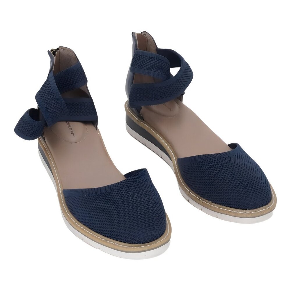 Metropolitan View Women's Strappy Low Wedge Flats 7.5M